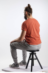 Man White Slim Male Studio Poses